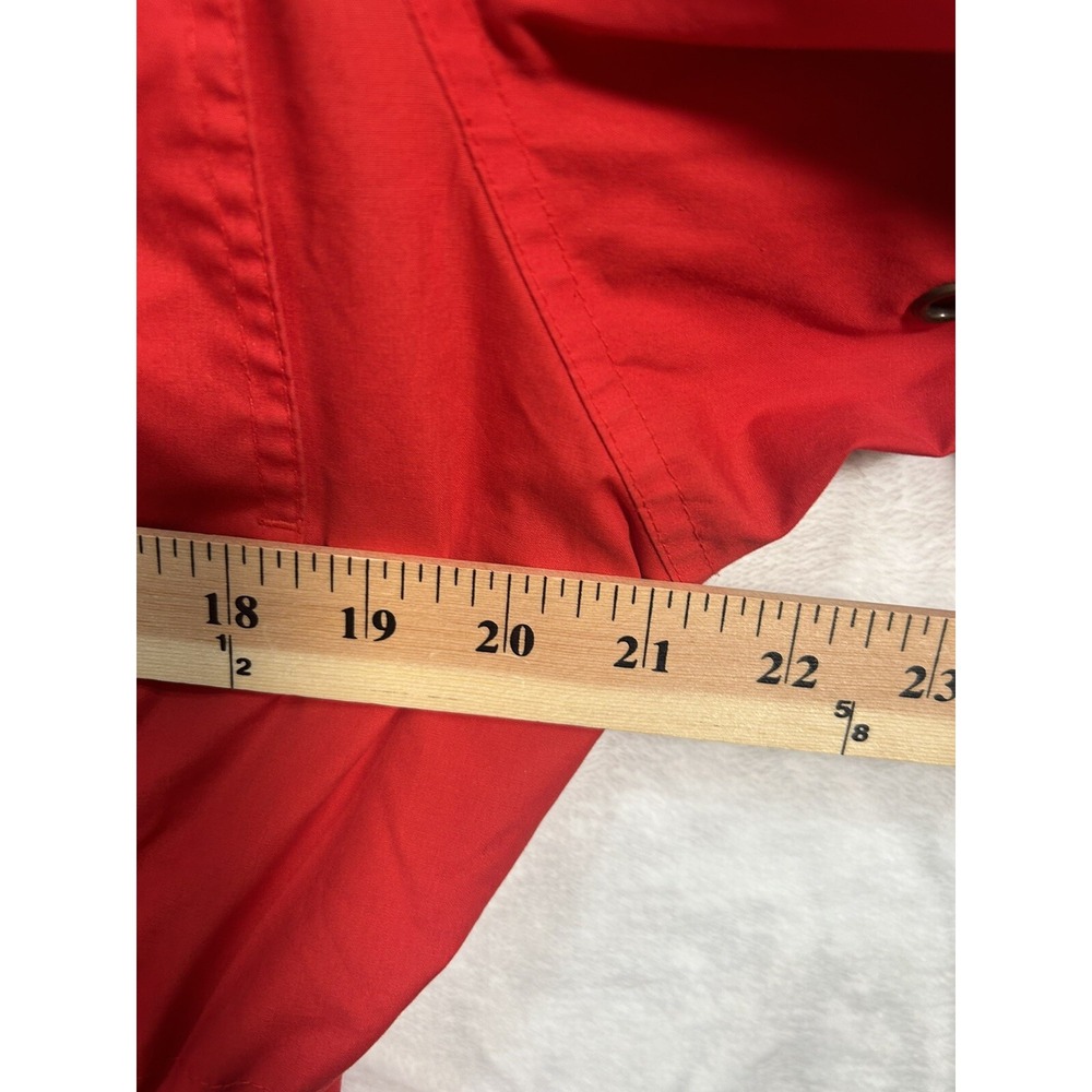 Vintage London Fog Winning Edge Jacket Red Hood Cinch Waist Medium Korea - Picture 11 of 11
